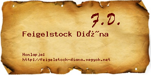 Feigelstock Diána névjegykártya